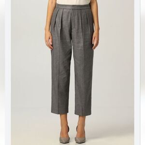 Lauren Ralph Lauren Charcoal Pleated Trousers